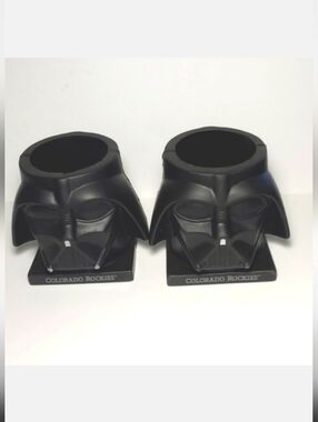 Set of 2 Darth Vader Can Koozie Rockies Baseball